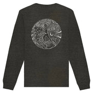 5 Elemente Qi Gong | Weiß | Organisches Unisex Sweatshirt - Deivi