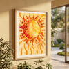 Sonnenseele · Fine Art Poster A3 | Spirituelles Aquarell | Gerahmt & Ungerahmt