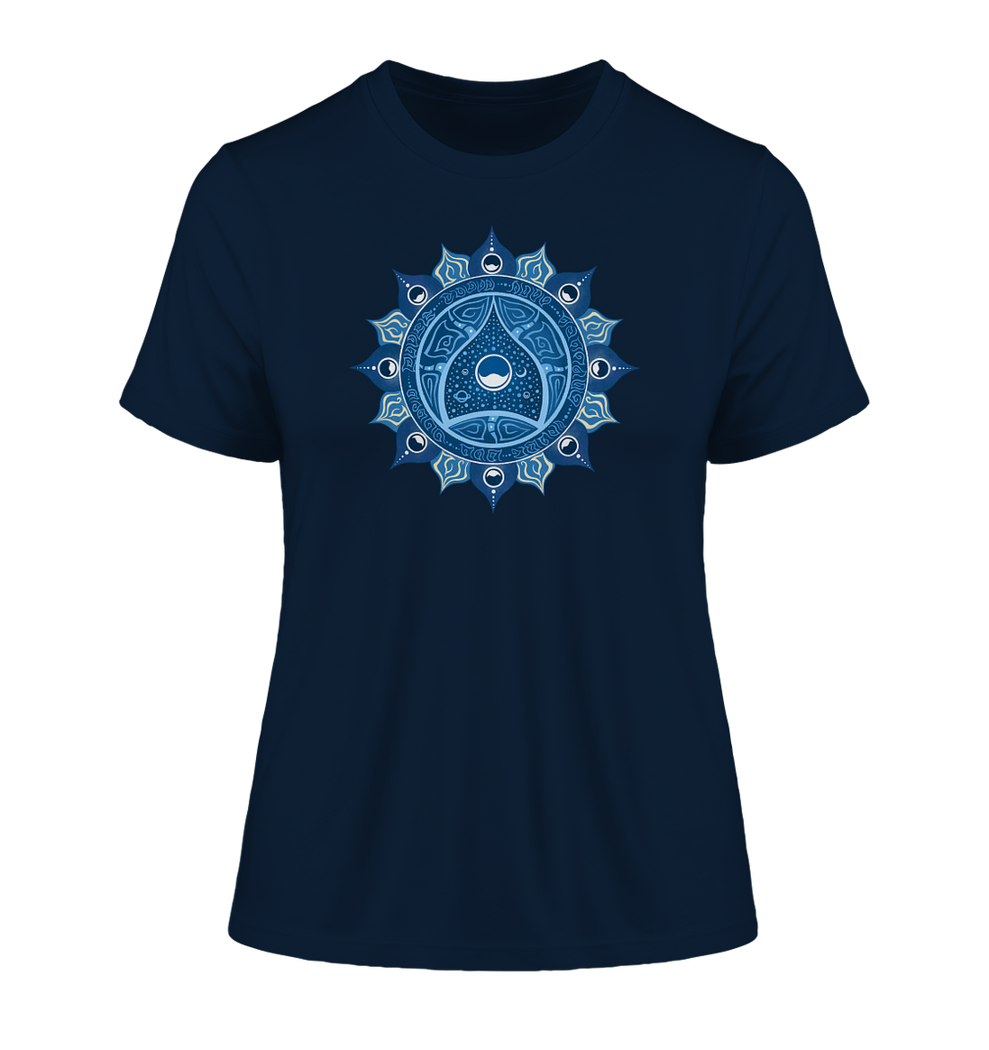 Halschakra T-Shirt | Vishuddha Chakra | Organisches T-Shirt | Damen