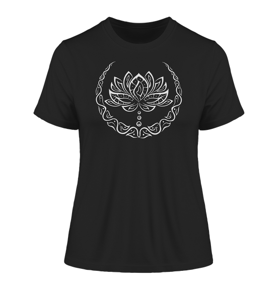 Minimalistische Lotus Blume T-Shirt | Organisches T-Shirt | Damen