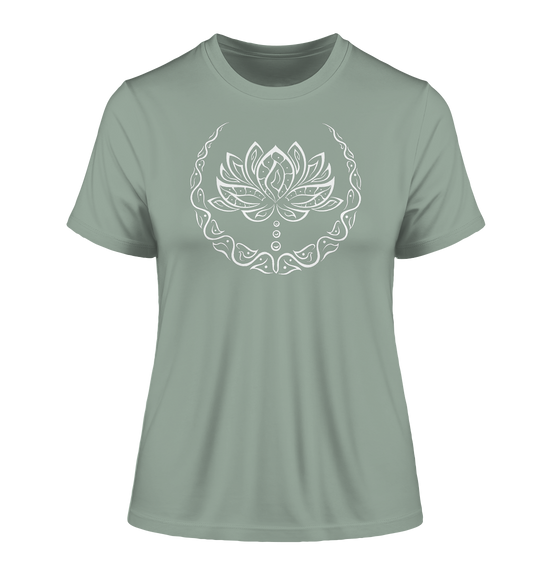 Minimalistische Lotus Blume T-Shirt | Organisches T-Shirt | Damen