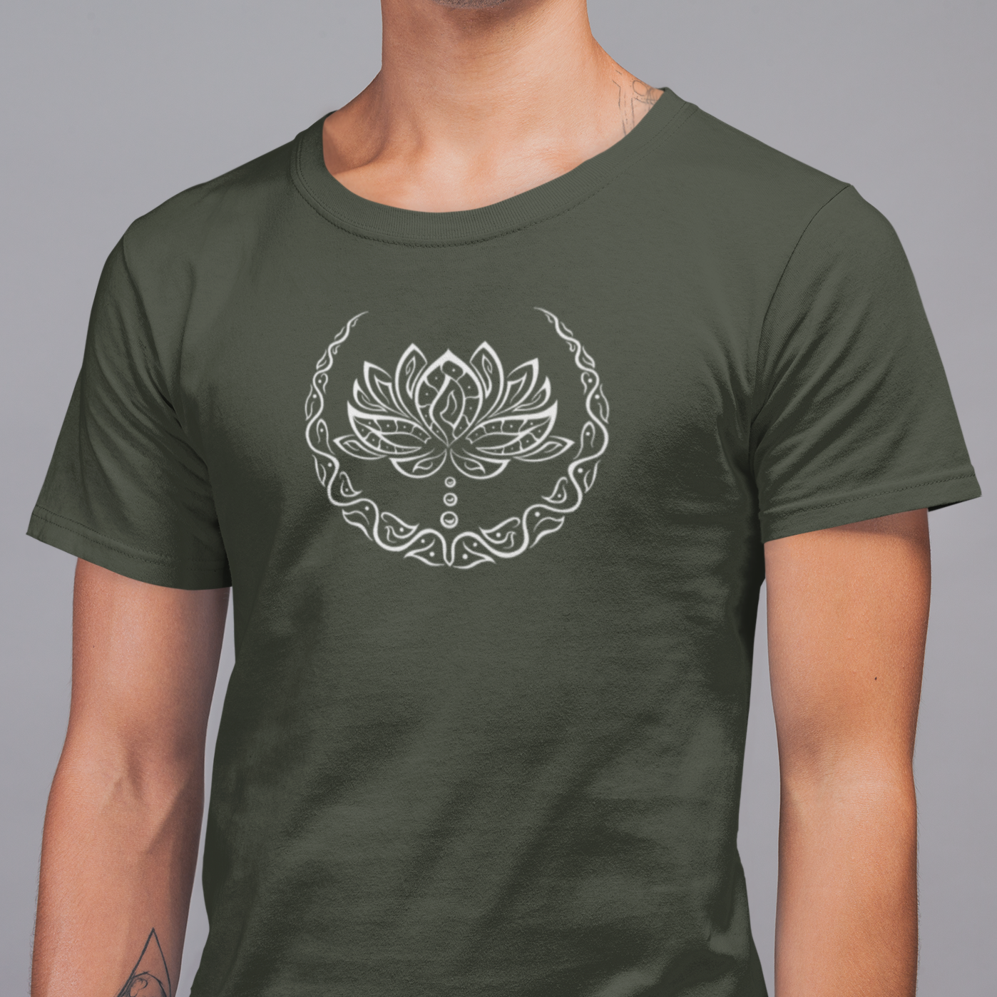 Lotus Blume T-Shirt | Organisches T-Shirt | Herren