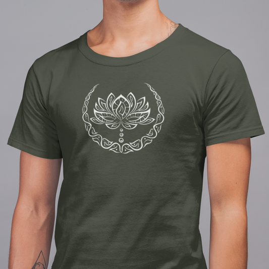 Lotus Blume T-Shirt | Organisches T-Shirt | Herren